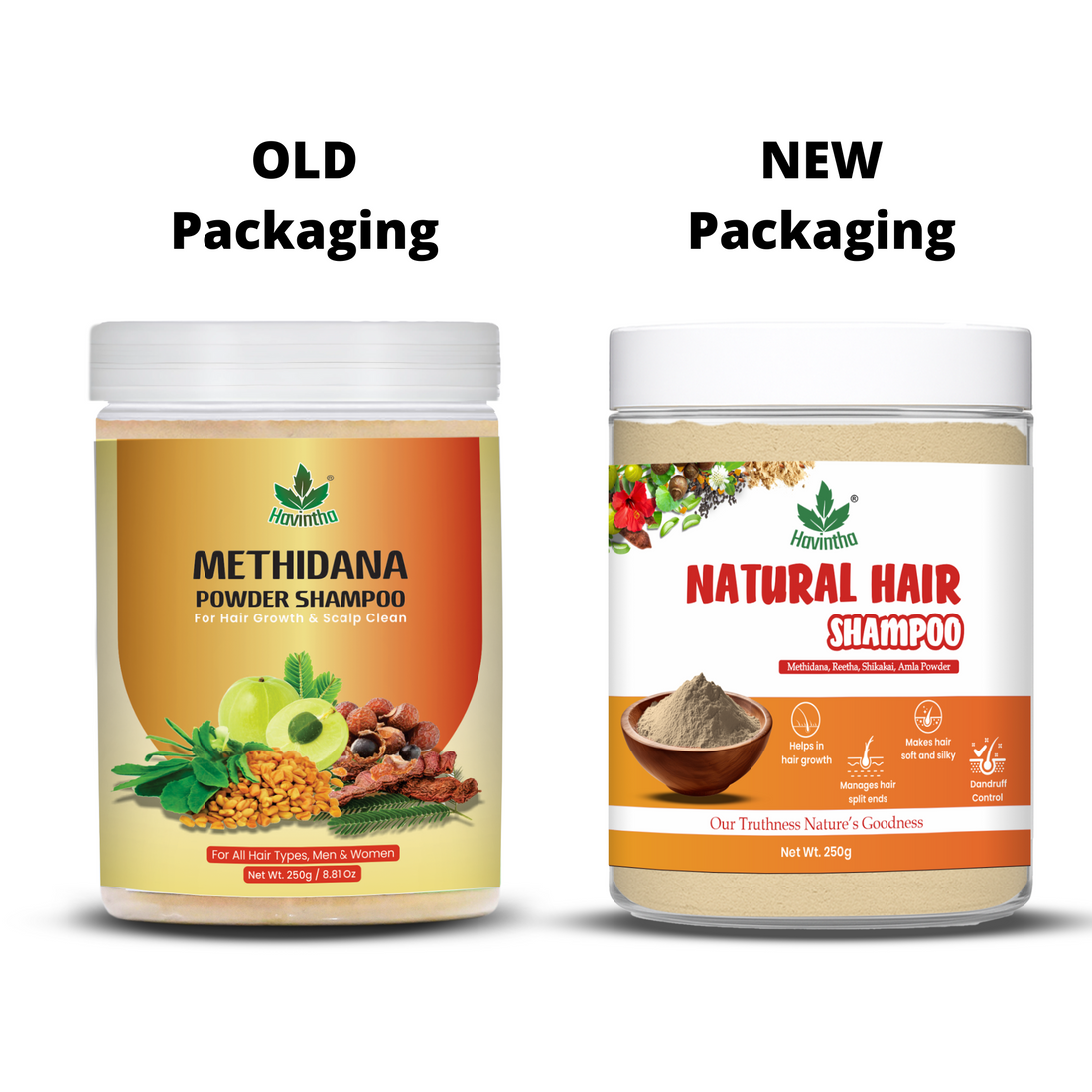 Natural Methidana Powder Shampoo | For Hair Growth &amp; Scalp Clean | Men &amp; Women