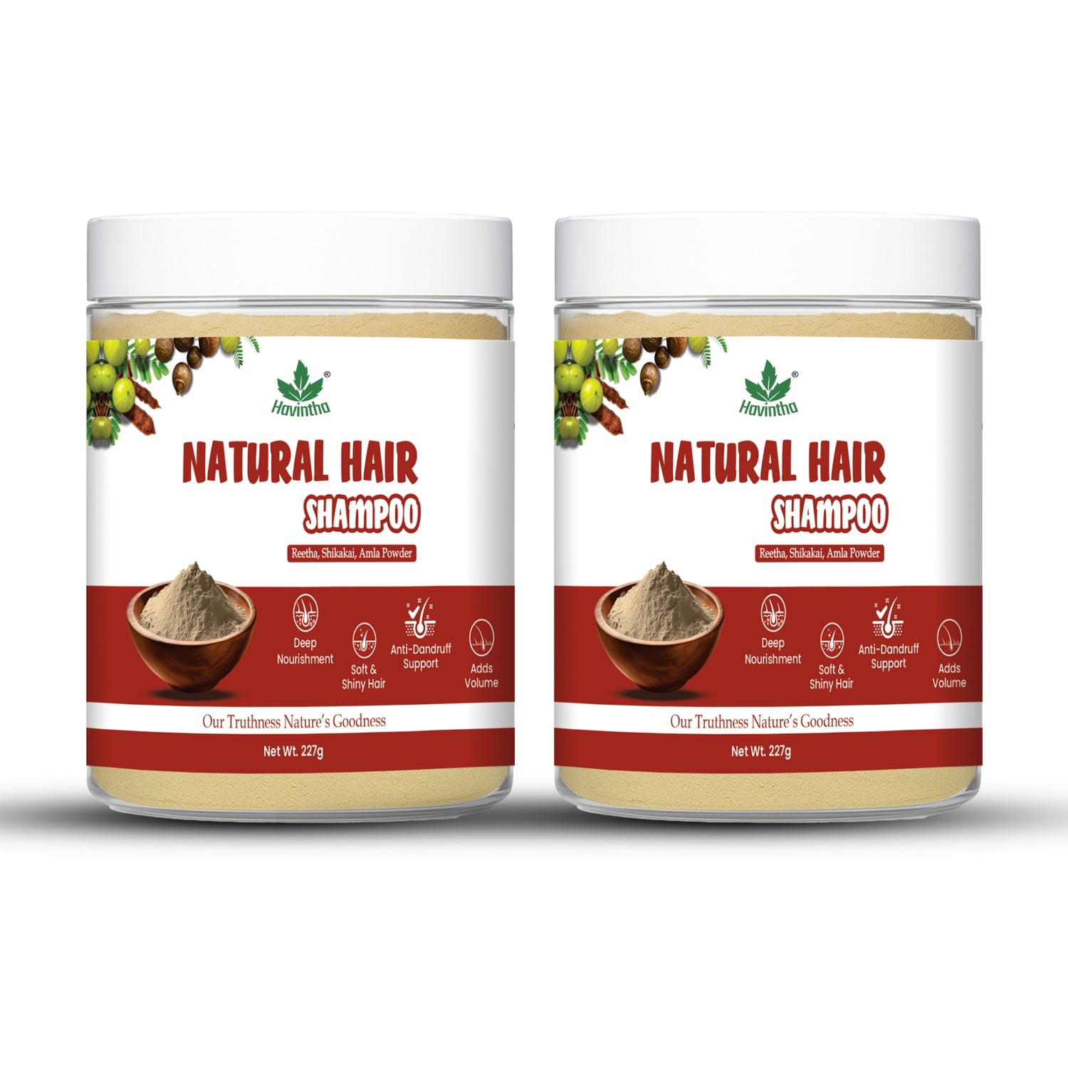 Amla Reetha Shikakai Powder Natural Hair Shampoo for Hair - 227 Grams