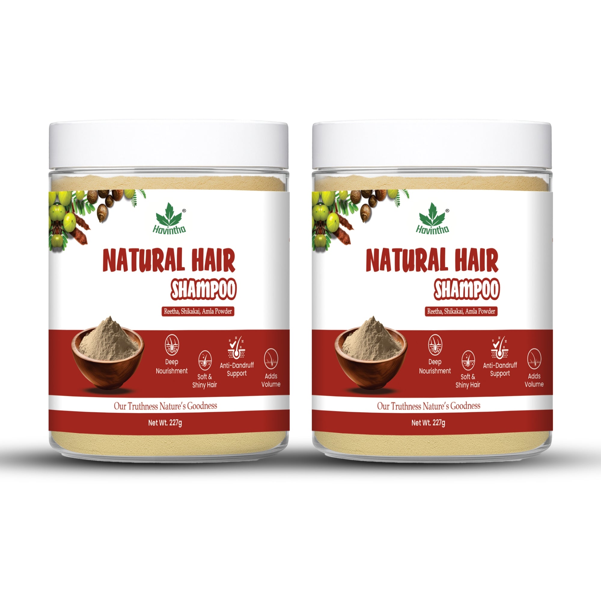 Amla Reetha Shikakai Powder Natural Hair Shampoo for Hair - 227 Grams