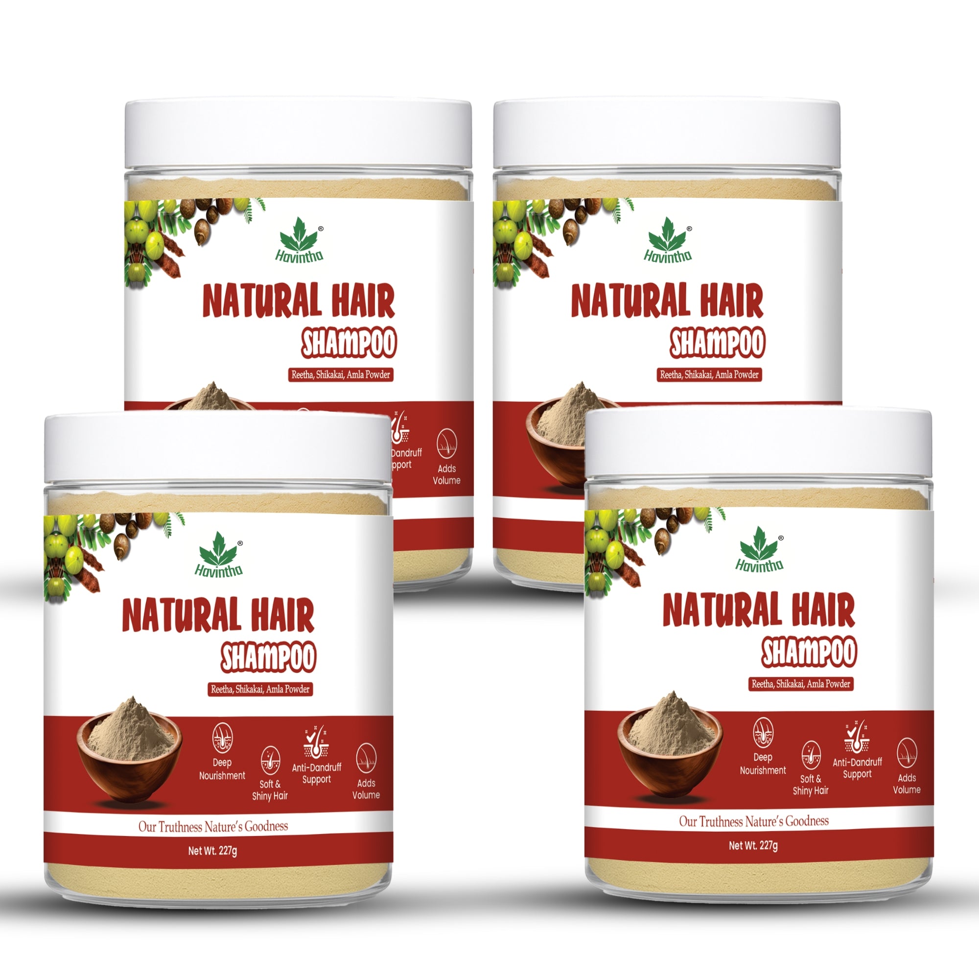 Amla Reetha Shikakai Powder Natural Hair Shampoo for Hair - 227 Grams