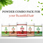 Havintha Amla Reetha Shikakai Bringraj & Hibiscus Powder For Hair - Each 250 Grams (Combo Pack of 5)