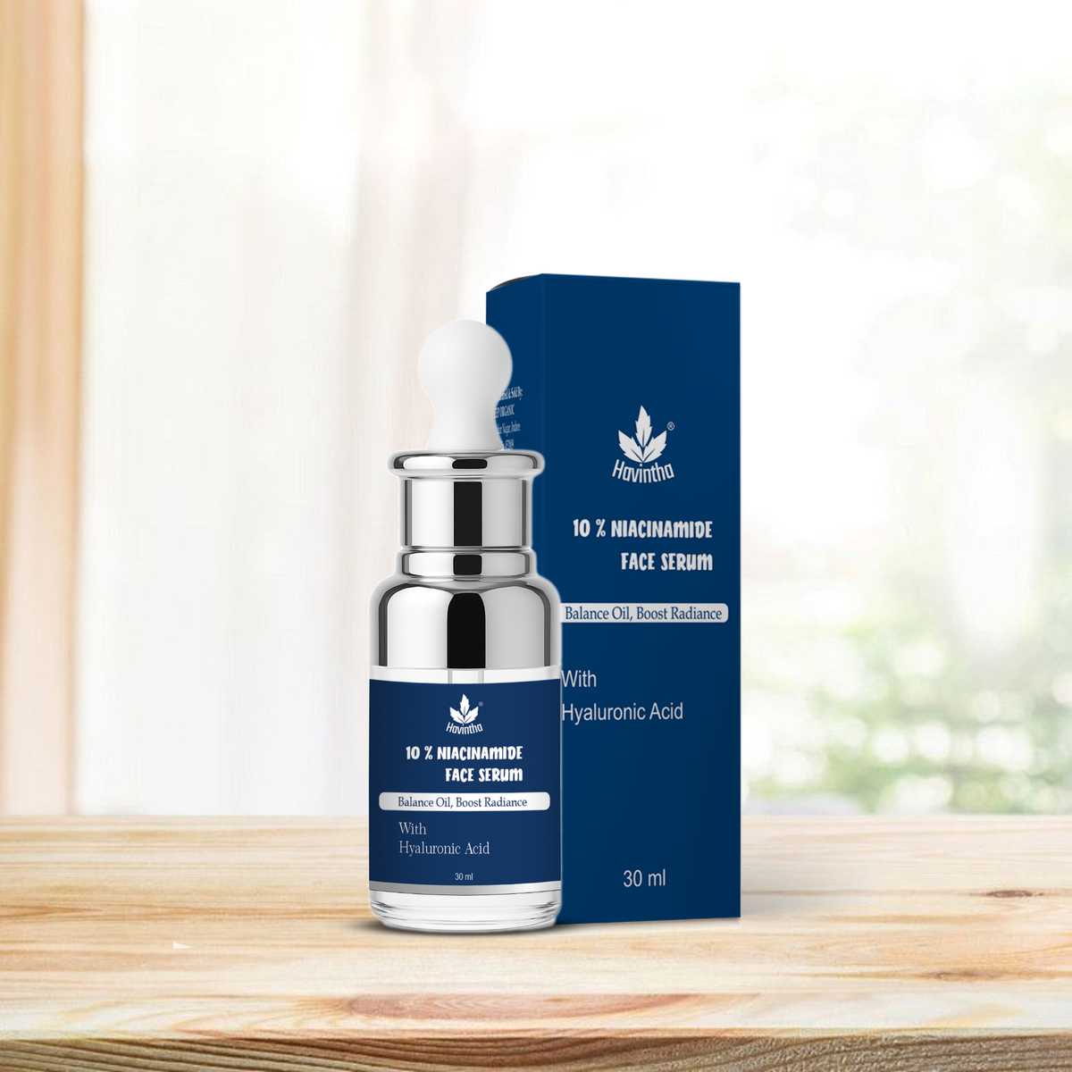 Havintha 10% Niacinamide Serum | Controls Oil, Reduces Acne Marks & Minimizes Pores | Clear & Smooth Skin Formula|30 ml