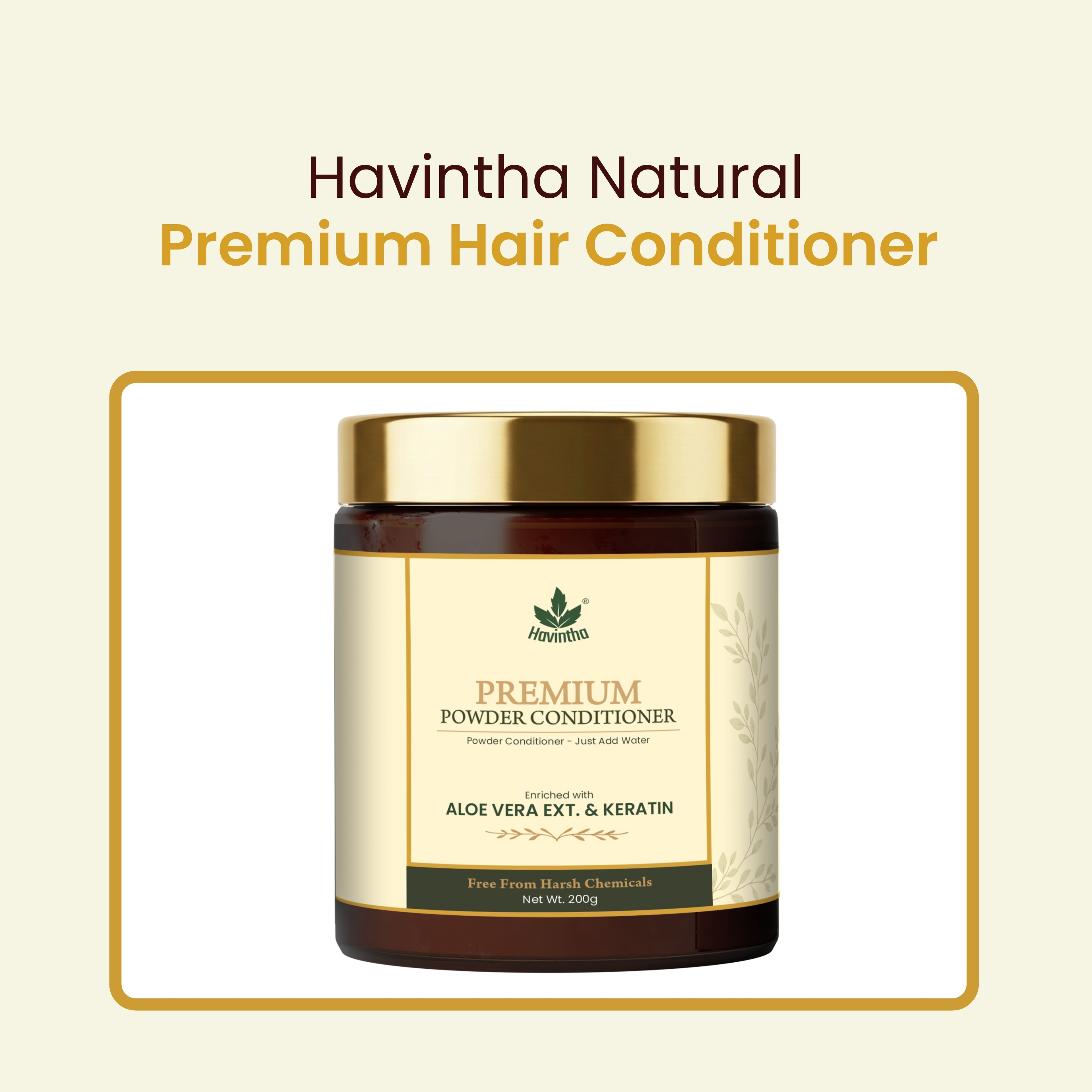Havintha Premium Hair Conditioner 200g with Aloe Vera &amp; Keratin for Smooth, Strong, Shiny Hair