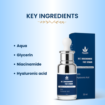 Havintha 10% Niacinamide Serum for Acne-Prone Skin – Oil Control | Spot Reduction | Pore Minimizer