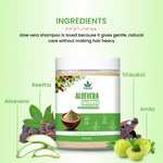 Natural Aloevera Powder Shampoo | for Oily Hair | Men & Women (227g)