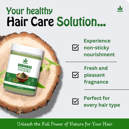 Bhringraj Powder For Hair Growth Split Ends Nourishment Dandruff Moisturising - 250 Grams