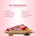 Havintha Organic Beetroot Lip Balm For Natural Pink Lips 10gm | Lip Balm for Dry and Chapped Lips | For Women & Men