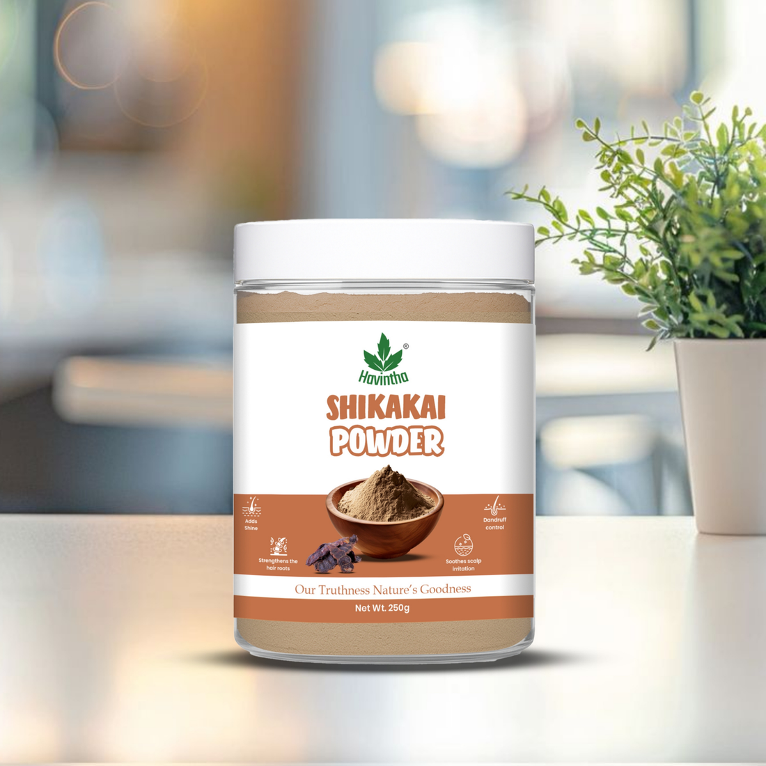Natural Shikakai Powder | For Healthy Hair growth | Control Hair Fall | 250 Grams (JAR)