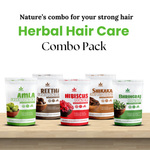 Havintha Amla, Reetha, Shikakai, Bhringraj and Hibiscus powder for Hair care (each 50 gram )