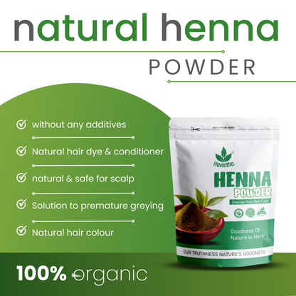 Natural Lawsonia Inermis Henna Powder for Hair Product 200gm