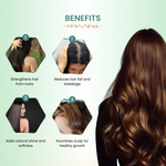 Natural Bhringraj and Brahmi Powder Shampoo | Fights Dandruff & Deeply Moisturizes Hair | Men & Women (227g)