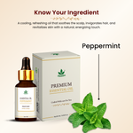 Havintha Peppermint Essential Oil (Mentha piperita) Pure Aroma for Skin, Hair and Aromatherapy For Cold and Congestion - 15ml.