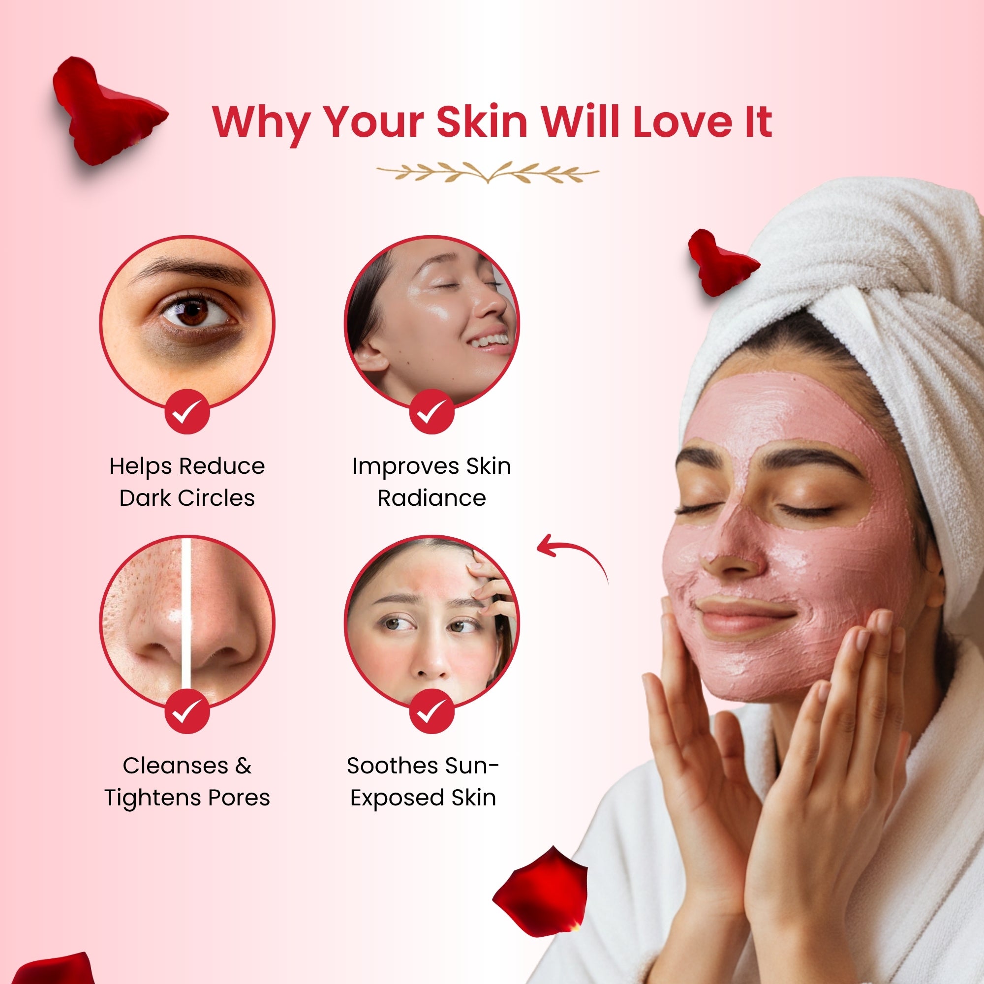 Havintha Natural Rose Petals Powder | For Skin Brightening | 250 Grams (JAR)