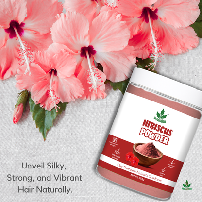 Havintha Natural Hibiscus Powder For Shiny Hair | For Strong Hair | Men &amp; Women - 250 Grams (JAR)