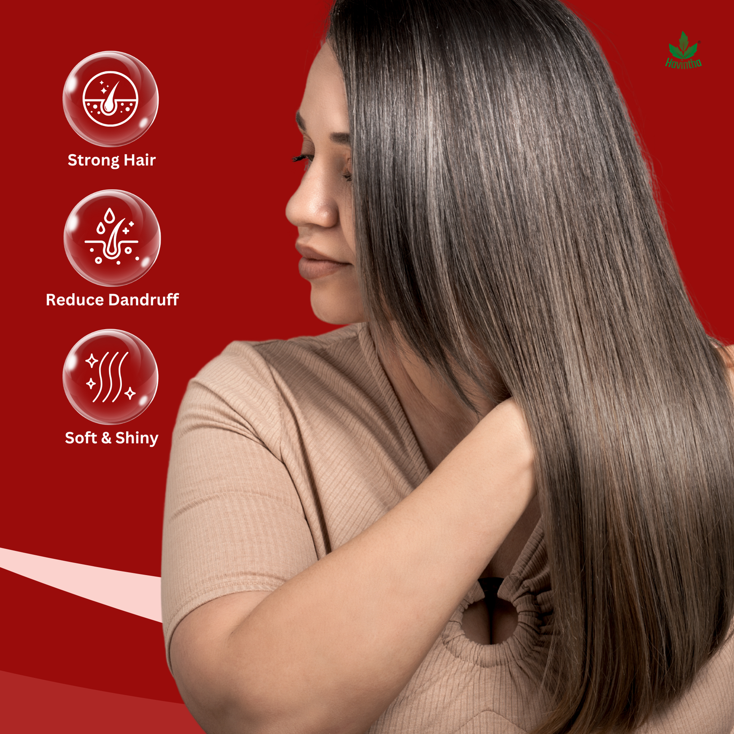 Havintha Natural Hibiscus Powder For Shiny Hair | For Strong Hair | Men &amp; Women - 250 Grams (JAR)