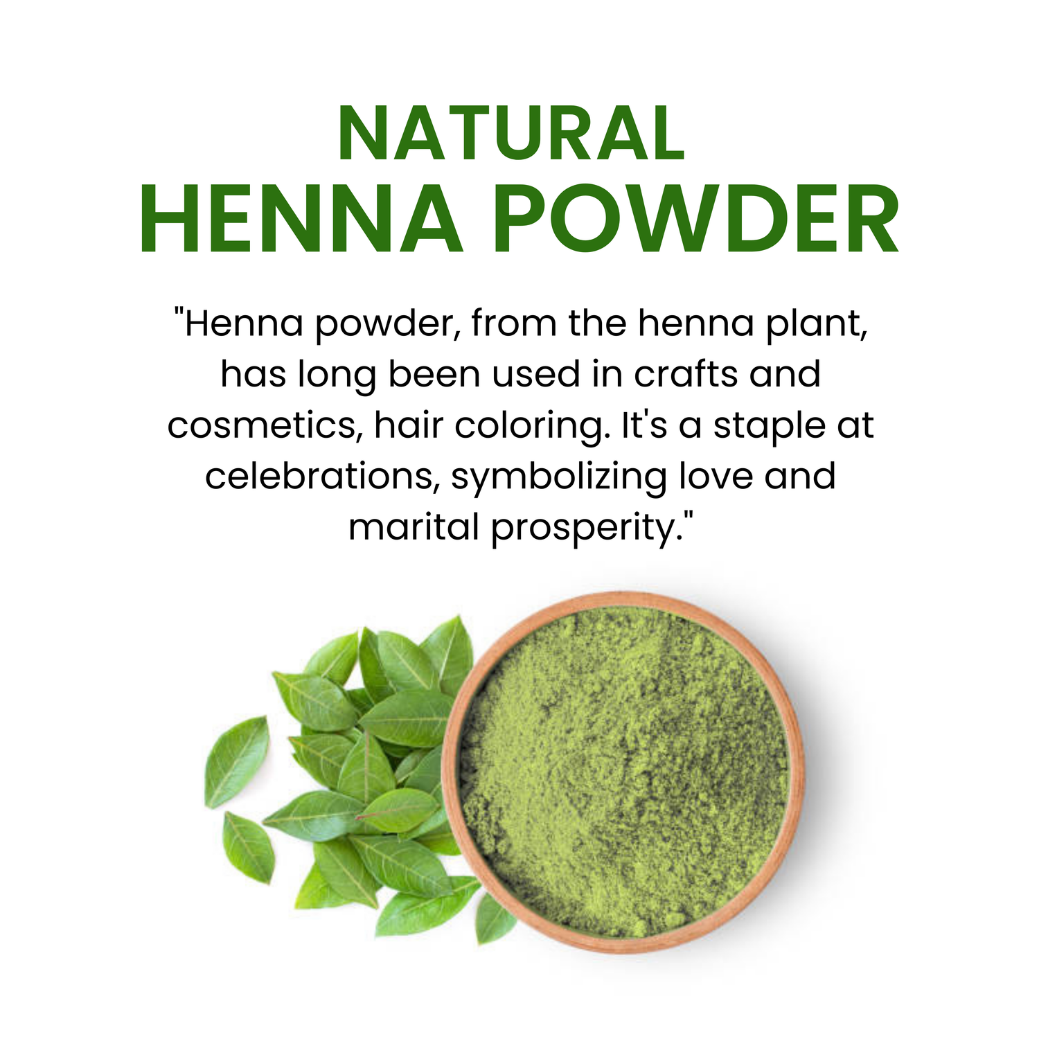 Natural Lawsonia Inermis Henna Powder for Hair Product 200gm