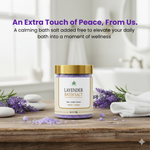 Havintha Lavender Bath Salts for Relaxation & Stress Relief | Natural Epsom Salt with Lavender Essential Oil & Pink Salt | Aromatherapy Spa, Muscle Pain Relief, Body Detox & Soothing Foot Soak (200g)