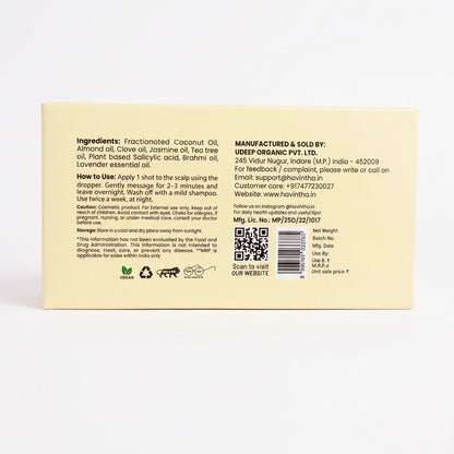 Havintha Anti-Dandruff 5% Clove Oil Shots For  Hair – 8 Bottles × 6 ml (48 ml) | Helps Reduce Dandruff &amp; Soothe Itchy Scalp