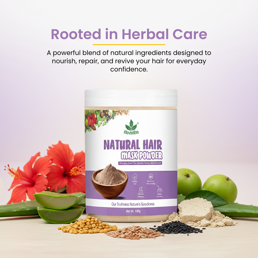 Havintha hair mask for reducing hair fall split ends | Lustre | shining | nourishment 250grams