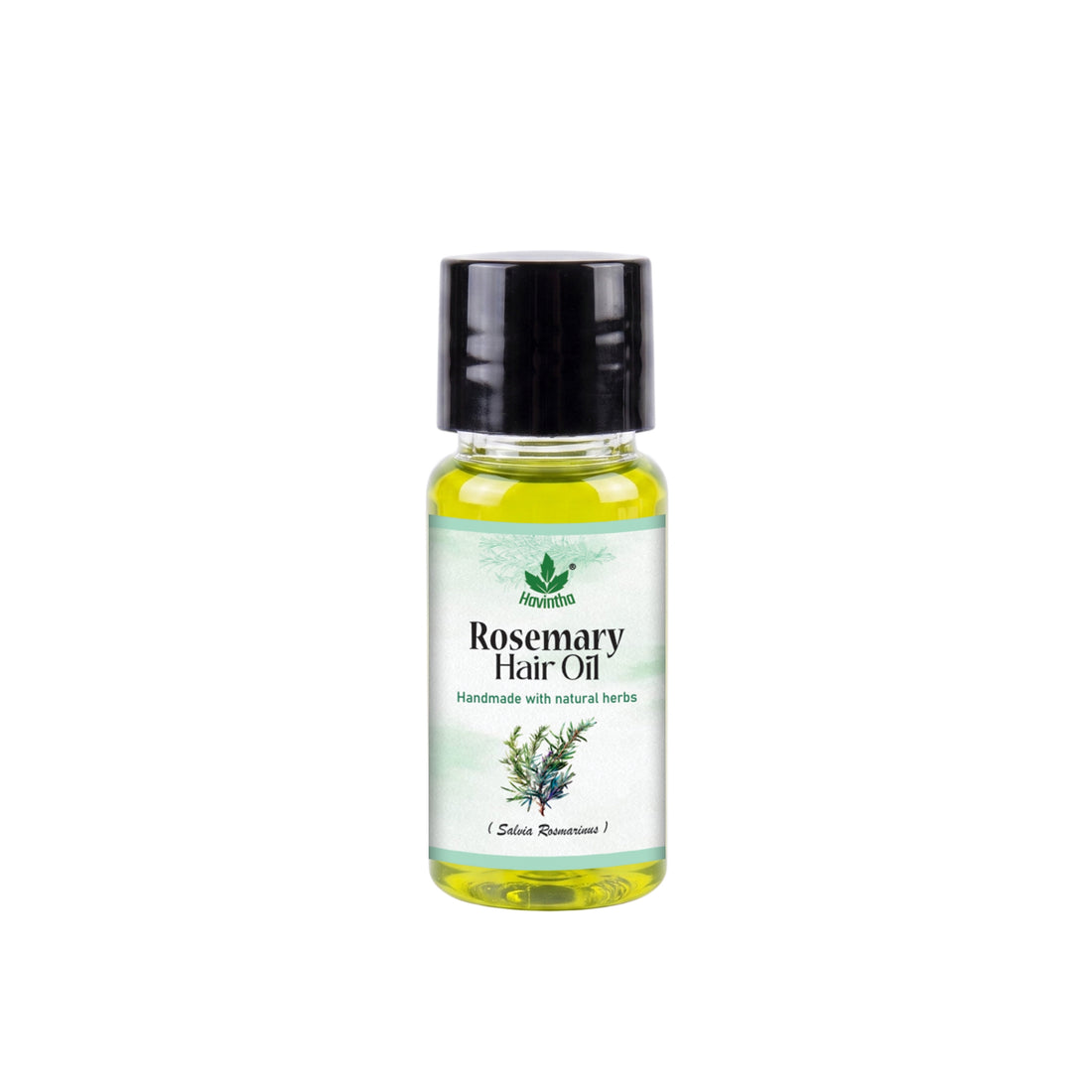 Havintha Organic Rosemary Hair Oil 15ml for hair growth, stronger roots, reduced hair fall, and scalp nourishment.