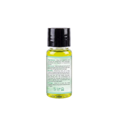 Havintha Organic Rosemary Hair Oil 15ml | Hair Growth Support &amp; Hair Fall Control | For Men &amp; Women