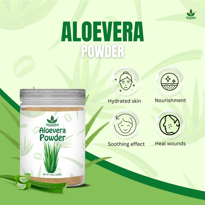 Havintha Natural Aloevera Powder for clean skin | For Glowing Skin | Natural Face Care | 250 Grams (JAR)