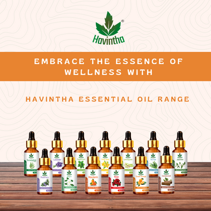 Havintha Orange Essential Oil for Fresh Mood, Dandruff and Acne Solution | 100% Organic - 15 ml.