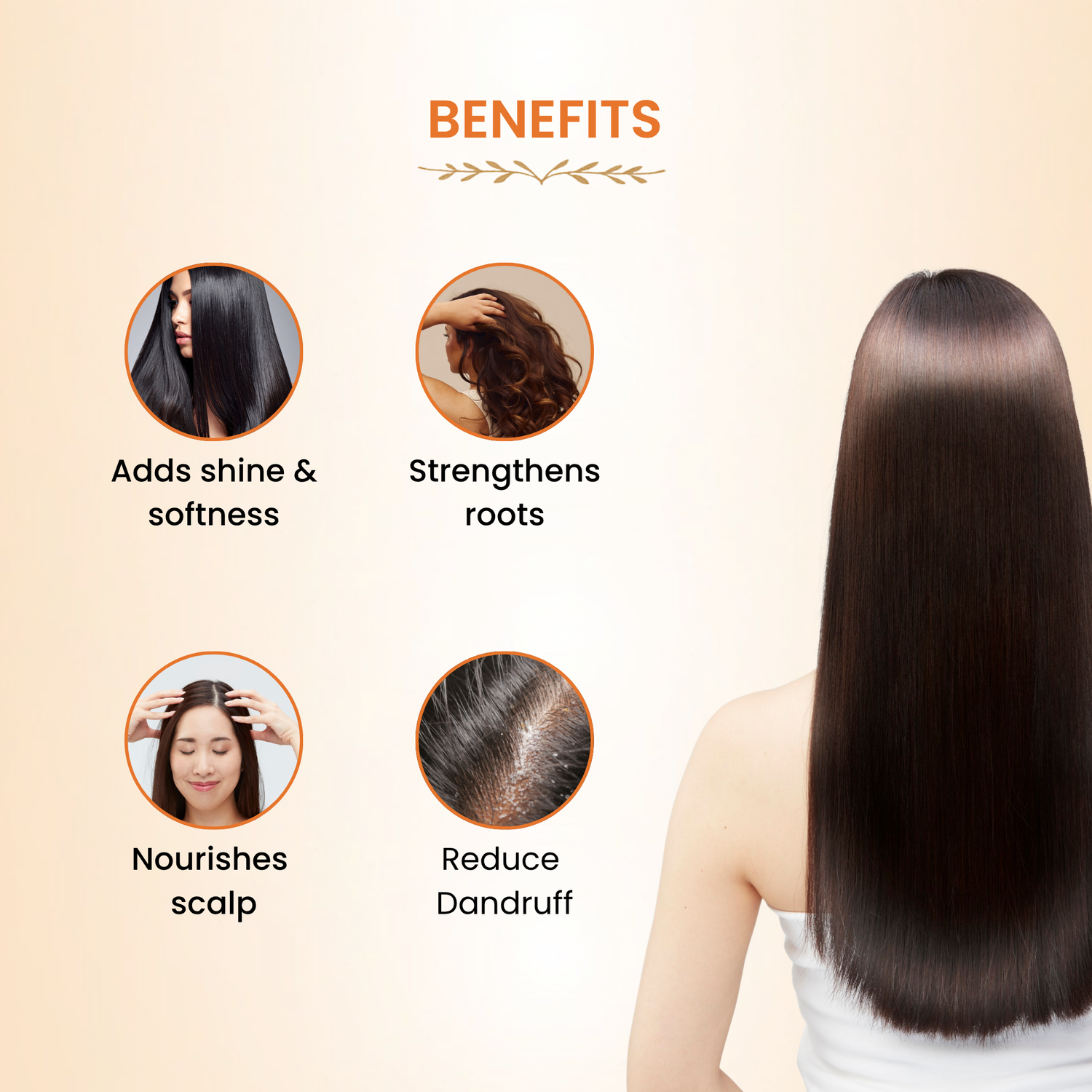 Natural Hair Shampoo with Methi Dana, Amla, Reetha &amp; Shikakai – Fights Hair Fall &amp; Promotes New Hair Growth |Men &amp; Women (500g)