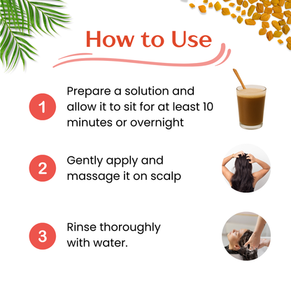 Natural Hair Shampoo with Methi Dana, Amla, Reetha &amp; Shikakai – Fights Hair Fall &amp; Promotes New Hair Growth |Men &amp; Women (227g)