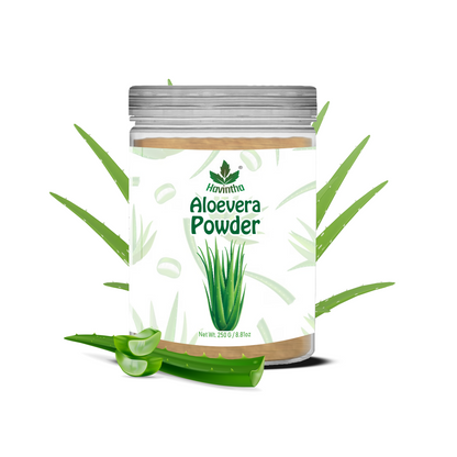 Havintha Natural Aloevera Powder for clean skin | For Glowing Skin | Natural Face Care | 250 Grams (JAR)