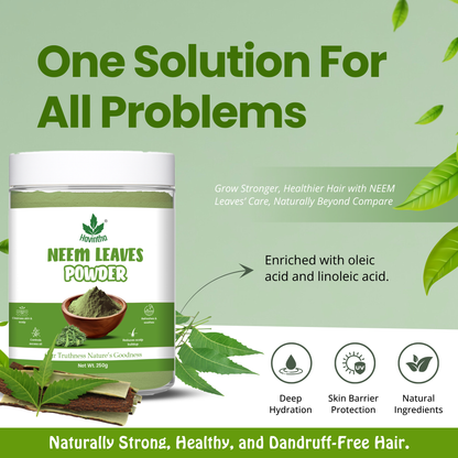 Havintha Natural Neem Powder | For Antioxidant Benefits | For Hair &amp; Skin Care | 250 Grams (JAR)