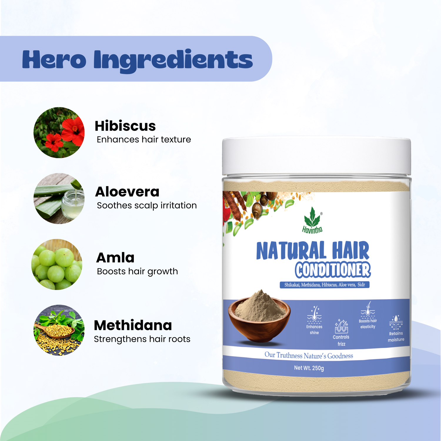 Havintha Natural Hair Conditioner | For Hair Growth | All Hair Types -250gm