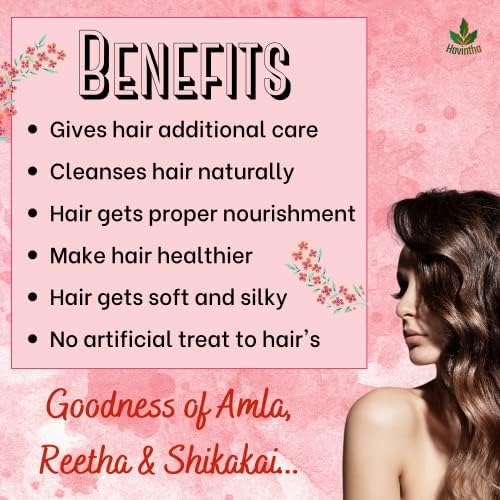 Amla Reetha Shikakai Powder Natural Hair Shampoo for Hair - 227 Grams