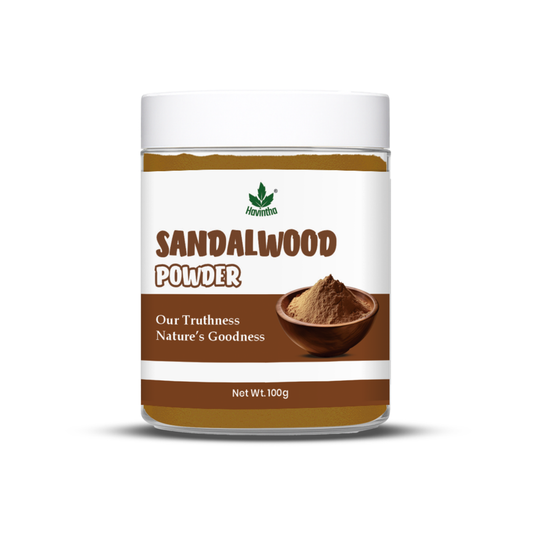 Havintha Pure and Natural Sandal Wood Powder for Skin Care ,Face Wash - 100 gm.