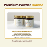 Havintha Premium Shampoo & Conditioner Duo 200g Each | Anti Hair Fall, Anti Dandruff, Frizz Control & Moisture Lock | Herbal Shampoo + Conditioner with Shikakai, Aloe Vera, Methi, Spirulina & Keratin