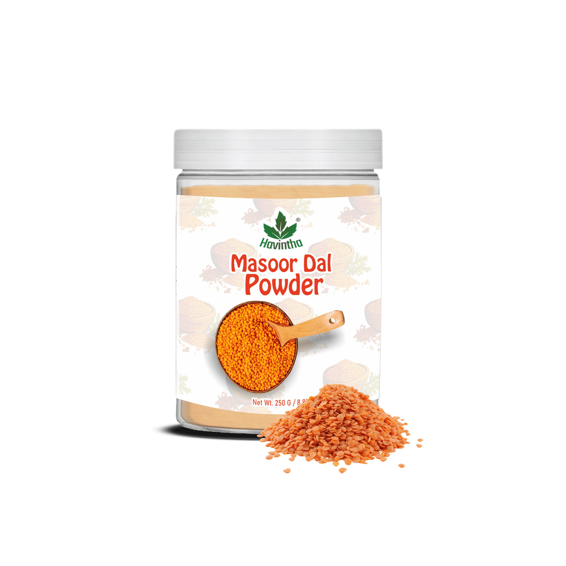 Havintha Masoor Dal Powder | For Glowing Skin | Good For All Skin Type | 250 Grams (JAR)