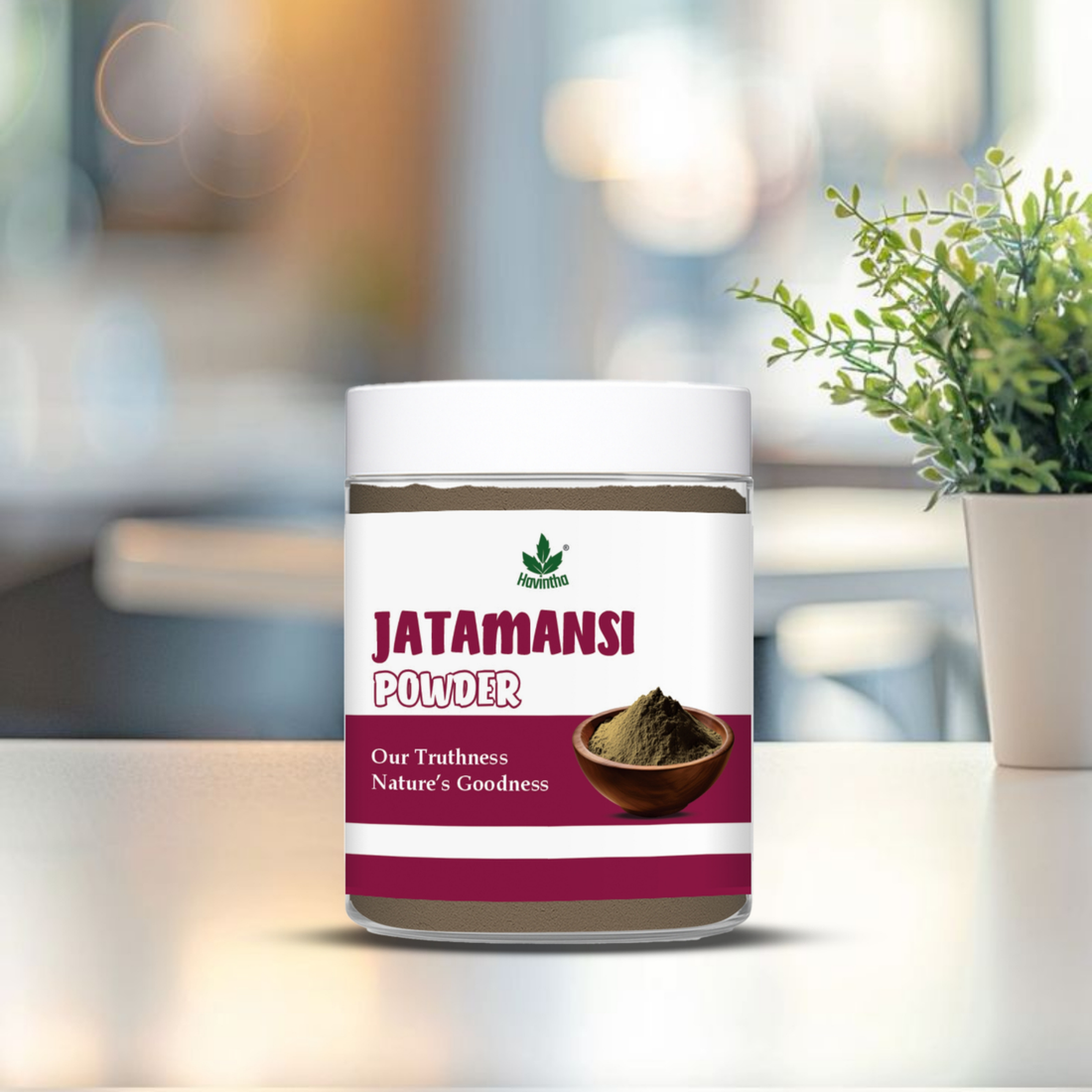 Havintha Natural Jatamansi Powder | For Strong Hair | 80 Grams (JAR)