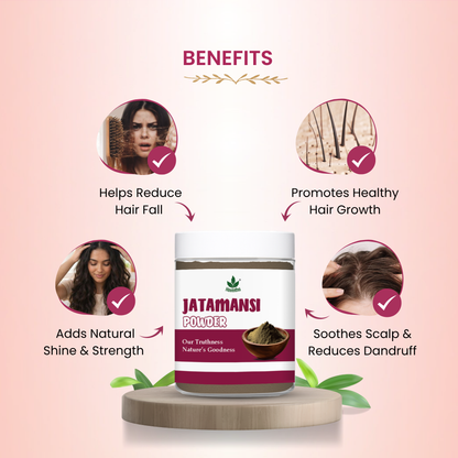 Havintha Natural Jatamansi Powder | For Strong Hair | 80 Grams (JAR)