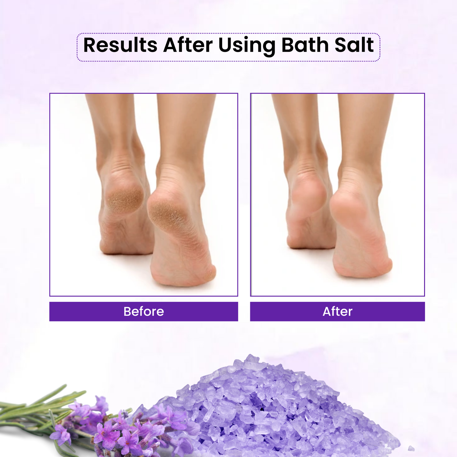 Havintha Lavender Bath Salt for Relaxation &amp; Stress Relief | Aromatherapy Spa, Muscle Pain Relief, Body Detox, Soothing, Foot | Natural Epsom Bath Salts with Lavender Essential Oil &amp; Pink Salt - 200gm