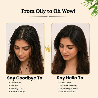 Havintha Oil Rescue Dry Shampoo for Oily Hair &amp; Scalp – No White Cast &amp; Instantly Volume (8 g)