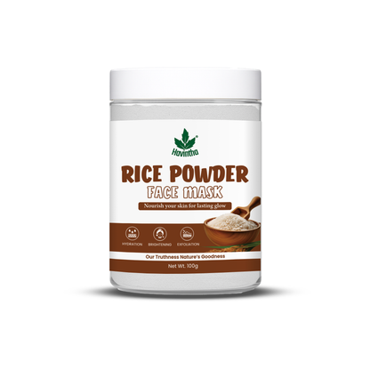Havintha Natural Rice Powder Mask | Brightening Rice Mask | Glowing Skin | 100 Grams