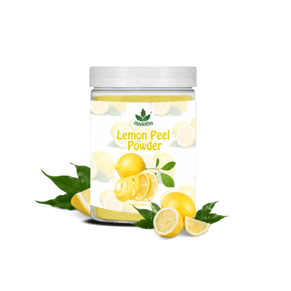 Havintha Natural Lemon Peel Powder | For Brighter Skin | Remove Dark Circles | 250 Grams (JAR)