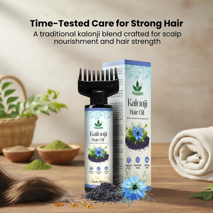 Havintha Natural Kalonji Hair Oil 100ml | Nourishes &amp; Strengthens Hair Naturally | For Men &amp; Women