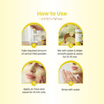 Havintha Natural Lemon Peel Powder | For Brighter Skin | Remove Dark Circles | 100 Grams (JAR)