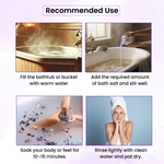 Havintha Lavender Bath Salts for Relaxation & Stress Relief | Natural Epsom Salt with Lavender Essential Oil & Pink Salt | Aromatherapy Spa, Muscle Pain Relief, Body Detox & Soothing Foot Soak (200g)