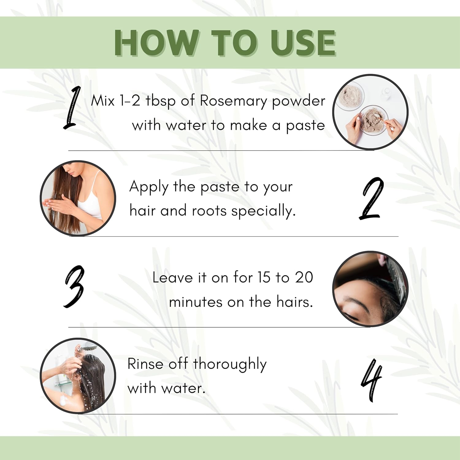 Havintha Natural Rosemary Powder For Shiny Hair|Rosemary powder for hair growth| Men &amp; Women - 100gm
