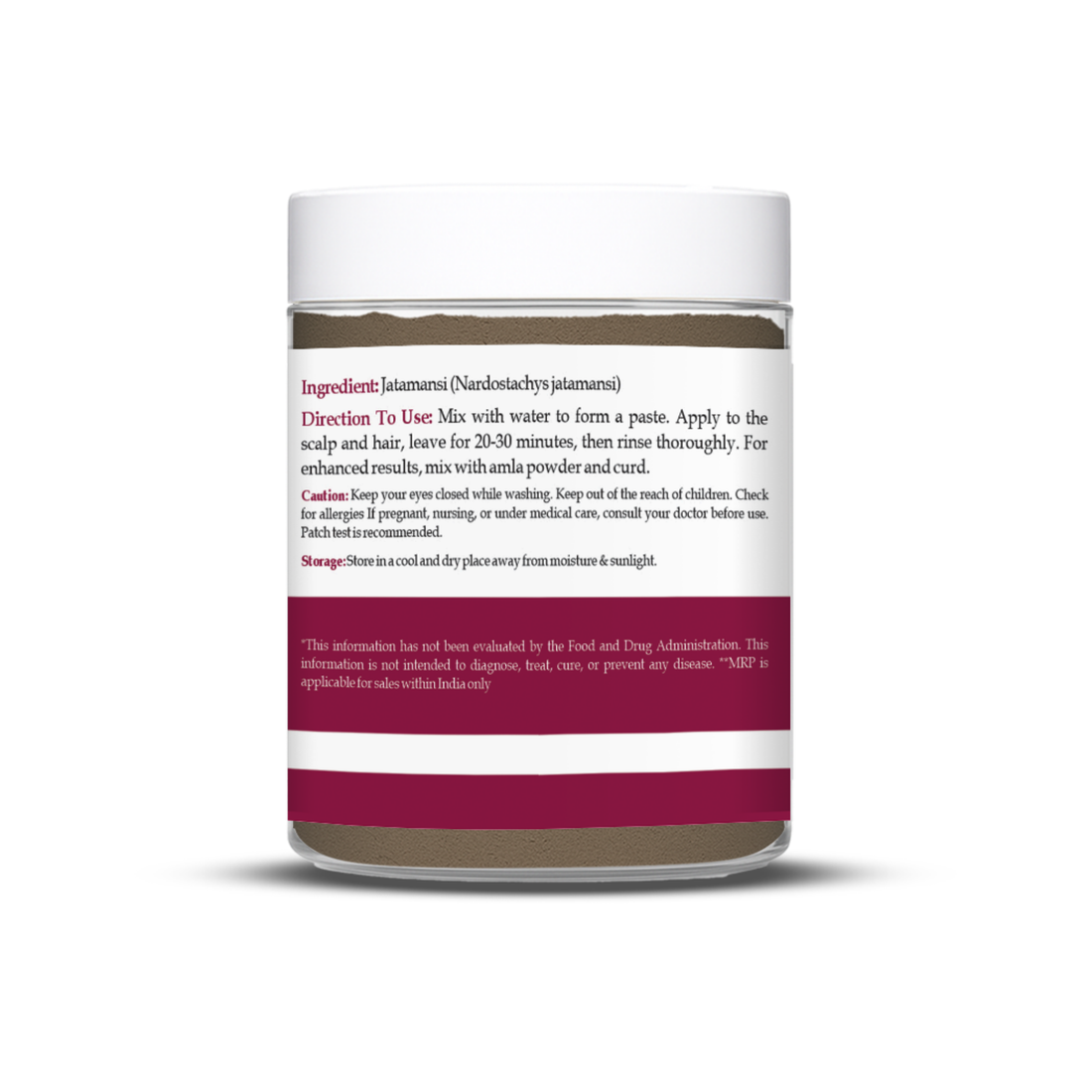Havintha Natural Jatamansi Powder | For Strong Hair | 80 Grams (JAR)