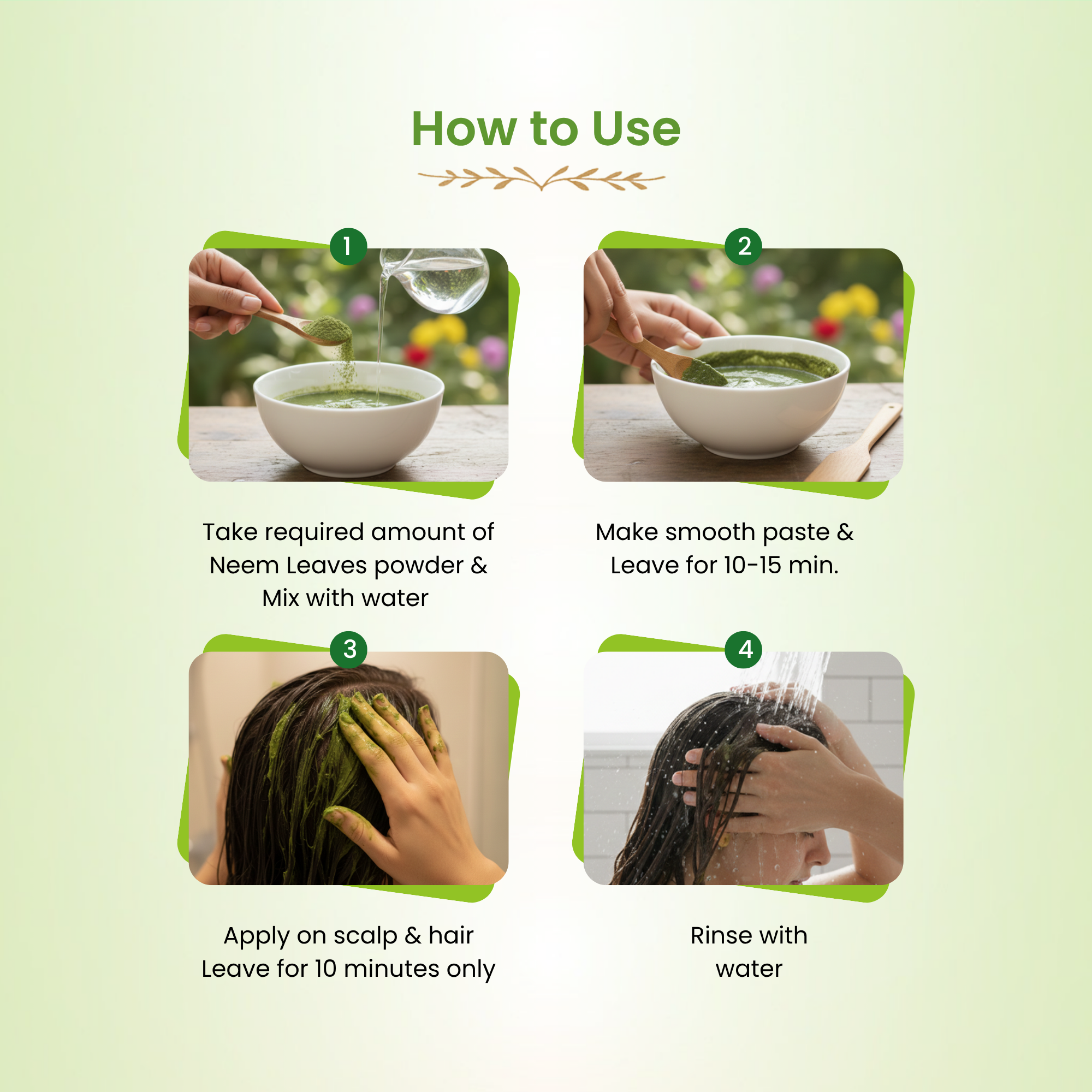 Havintha Neem Leaf Powder 100g | Natural Herbal Powder for Acne Care, Hair Strength &amp; Scalp Health