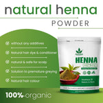 Havintha Natural Indigo Powder and Henna Powder Combo for Black Hair Colour (200g+200g)