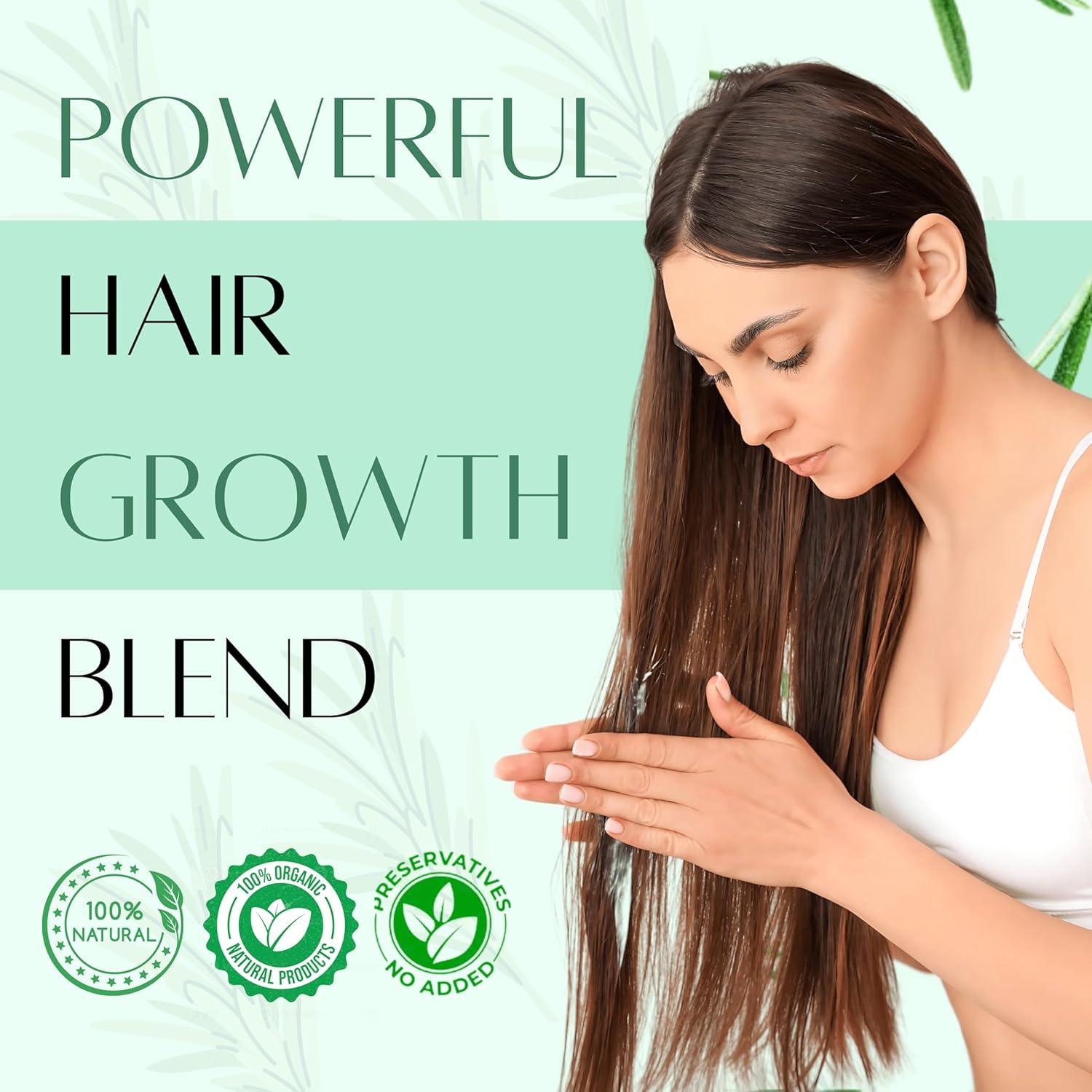 Havintha Organic Rosemary Hair Oil | For Hair Growth &amp; Reduced Hair Fall | Natural Scalp Care for Men &amp; Women | Nourish &amp; Strengthen Your Hair Naturally